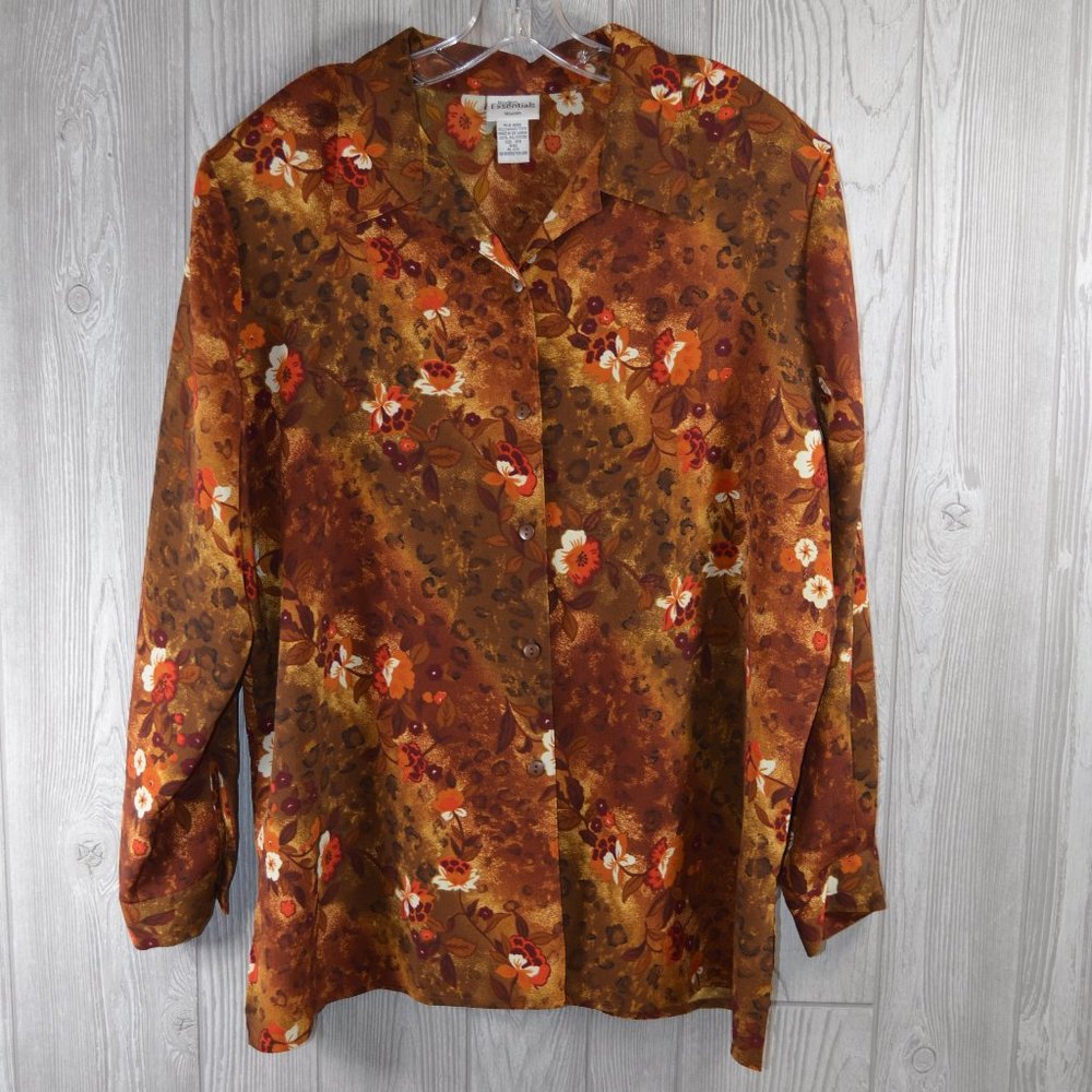 Modern Essentials Woman Floral Top Plus Size 18w